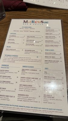 Menu photo 2 Marcus Live! Bar & Grille East Rutherford, NJ Menu photo 2 Marcus Live! Bar & Grille East Rutherford, NJ