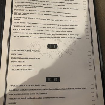 Gianmarco's Restaurant - Menu - Italian Near Me - Birmingham, Alabama