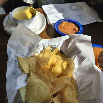 MasFajitas Mexican Restaurant - Chips and Salsa Queso Blanco Dip - Mexican Near Me - caldwell, Texas