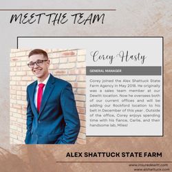 Alex Shattuck - State Farm Insurance Agent - Meet our team member, Corey!