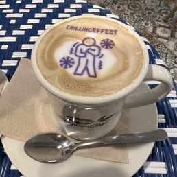 Fun printed coffee art
