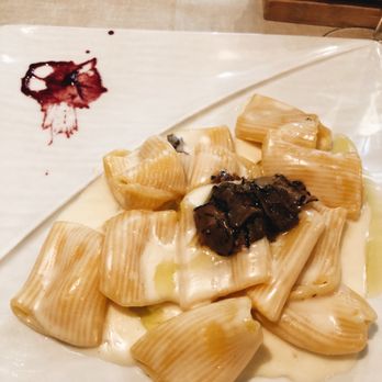 Al Trebbio - Paccheri with black truffle - Tuscan Near Me - Florence, FI Al Trebbio - Paccheri with black truffle - Tuscan Near Me - Florence, FI