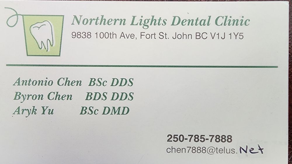 NORTHERN LIGHTS DENTAL CLINIC Updated September 2024 9838 100 Ave, Fort St John, British