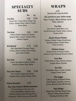 Menu photo 1 Schock’s Sub Hub Montandon, PA