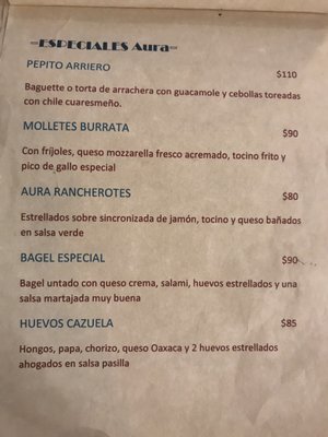 Menu photo 3 Aura Bistro México, D.F., DIF
