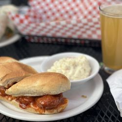 Shakespeare's - Hot Cheesy Stripper with potato salad