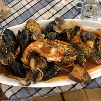 La Pesceria Barberini - Fish soup for two (this plate was one person's portion) - Seafood Near Me - Rome, RM La Pesceria Barberini - Fish soup for two (this plate was one person's portion) - Seafood Near Me - Rome, RM