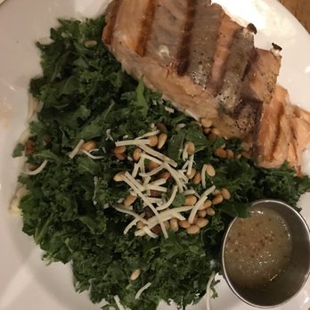 Pizzeria Luca - Kale Salad with Grilled Salmon - Pizza Near Me - Albuquerque, New Mexico