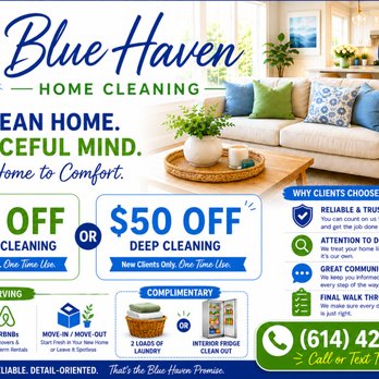 Blue Haven Home Cleaning - Home Cleaning Near Me - Pickerington, Ohio Blue Haven Home Cleaning - Home Cleaning Near Me - Pickerington, Ohio