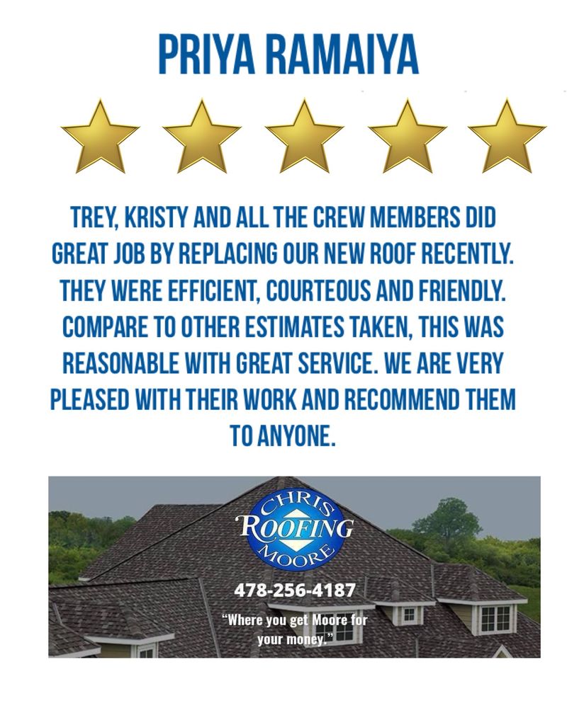 Slide of Chris Moore Roofing