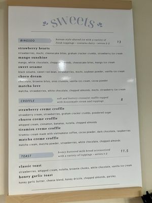 Menu photo 2 Sweet Talk Cafe Apex, NC Menu photo 2 Sweet Talk Cafe Apex, NC