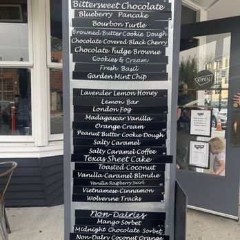 Blank Slate Creamery - flavors - Ice Cream & Frozen Yogurt Near Me - Ann Arbor, Michigan