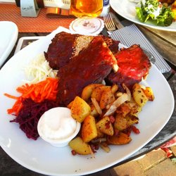 Zum Messingkrug - Dicke Rippe leckeres Fleisch Gericht