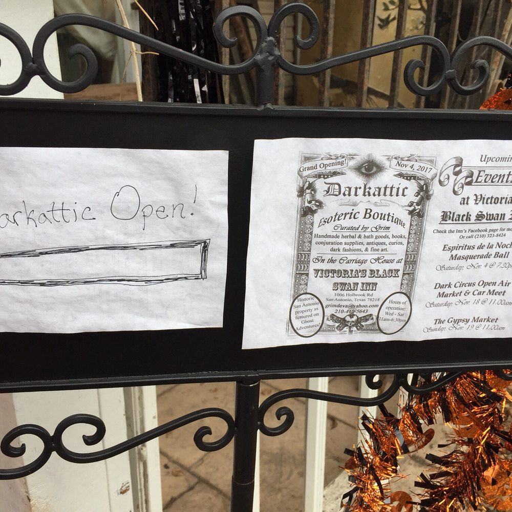 Darkattic Esoteric Boutique - At the doorway - Spiritual Shop Near Me - San Antonio, Texas
