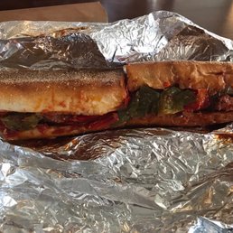 Lg Sausage and Pepper Sandwich ($11.50)