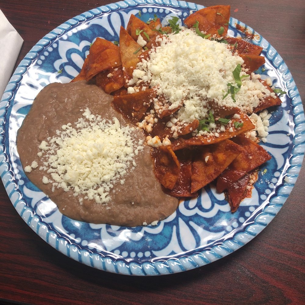 Chilaquiles plate