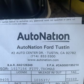 AutoNation Ford Tustin - Triple check what they are charging you for - Car Dealers Near Me - Tustin, California AutoNation Ford Tustin - Triple check what they are charging you for - Car Dealers Near Me - Tustin, California