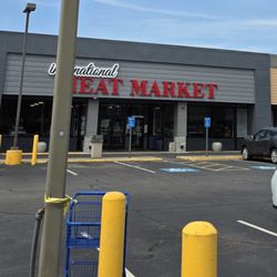 International Meat Market - Handicap parking in the front very close to entrance.