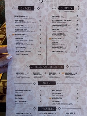 Menu photo 4 Ghee Indian Kitchen Miami, FL