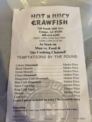 Menu photo 8 Hot N Juicy Crawfish Tempe, AZ Menu photo 8 Hot N Juicy Crawfish Tempe, AZ