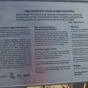 Seven Magic Mountains - Public Art Near Me - Las Vegas, Nevada