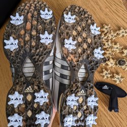 Adidas Group - Over 3.5 years later, replaced the spikes on my adidas Tour360 XT golf shoes from 2019 using adidas spikes and hand wrench. $32.16, Amazon.