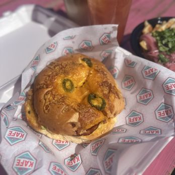 Kulture Kafe - Jalapeno Cheddar Bagel - Bagels Near Me - San Antonio, Texas Kulture Kafe - Jalapeno Cheddar Bagel - Bagels Near Me - San Antonio, Texas