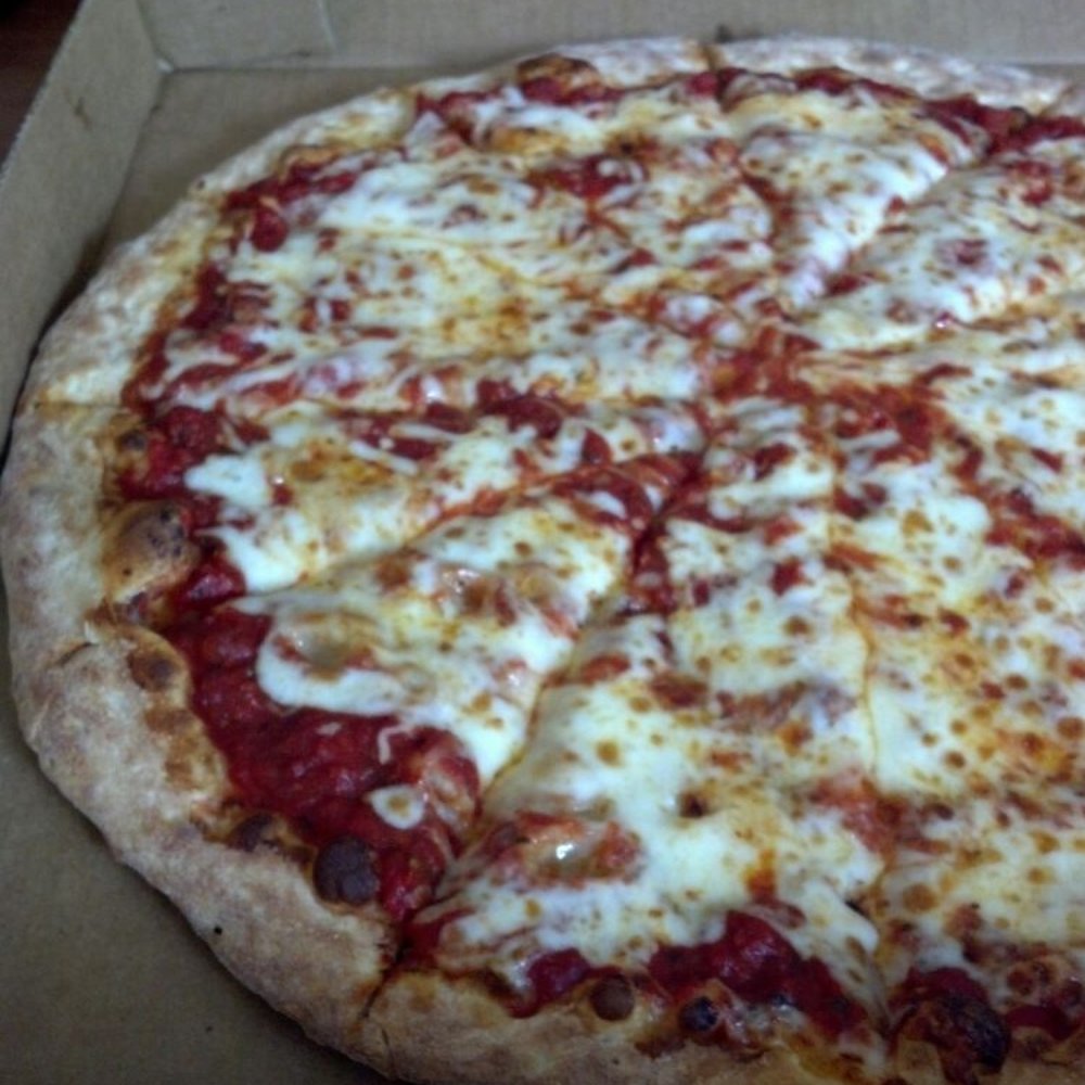 Large cheese pizza. Mmmmmm. Large cheese pizza. Mmmmmm.