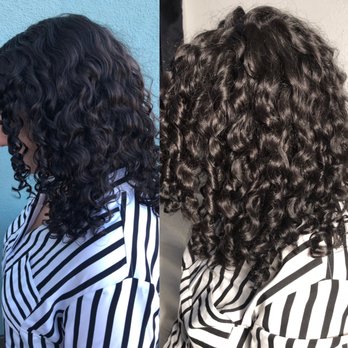 Capella Salon - Before and After! So much curl definition and volume now! - Hair Salons Near Me - Studio City, California Capella Salon - Before and After! So much curl definition and volume now! - Hair Salons Near Me - Studio City, California