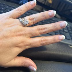 Luxury Nails & Spa - Manicure by Tommy. Natural nails with gel French manicure.