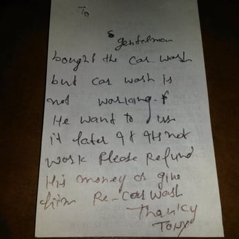 Valero - Note from Tony to make sure I receive my car wash. - Gas Stations Near Me - Fremont, California Valero - Note from Tony to make sure I receive my car wash. - Gas Stations Near Me - Fremont, California