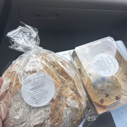 Sourdough loaf and chocolate chip cookies