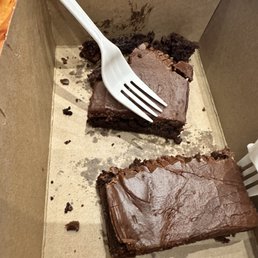 a fork in a box of brownies a fork in a box of brownies
