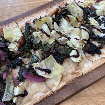 Portico - Artichoke and kale flatbread - New American Near Me - Grand Rapids, Michigan
