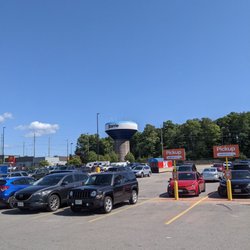 Walmart - Pickup parking spots with the water tower in the background