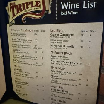 Triple J Chophouse & Brew - Wines 2025 - Steakhouses Near Me - Lubbock, Texas Triple J Chophouse & Brew - Wines 2025 - Steakhouses Near Me - Lubbock, Texas