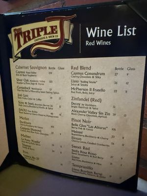 Menu photo 2 Triple J Chophouse & Brew Lubbock, TX Menu photo 2 Triple J Chophouse & Brew Lubbock, TX
