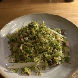 Shaved Brussels sprouts salad