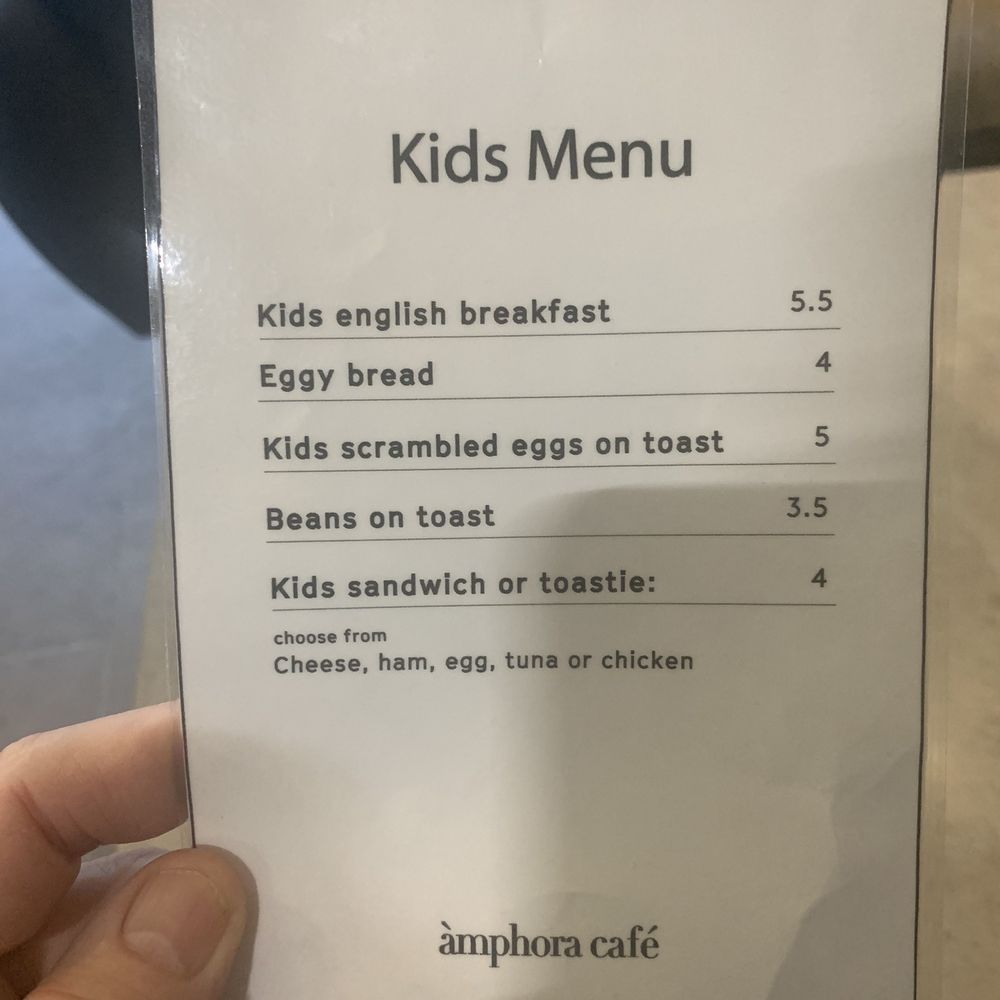 Amphora Café - Kids menu - Cafes Near Me - Sale, CHE Amphora Café - Kids menu - Cafes Near Me - Sale, CHE
