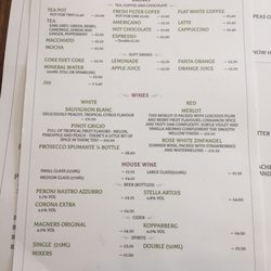 The Copper Kettle - Drinks menu