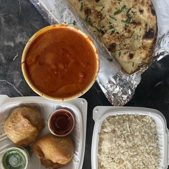 New Kamana Kitchen 3 - Garlic Naan, Vegetable Samosas, Butter Chicken - Indian Near Me - Kailua, Hawaii