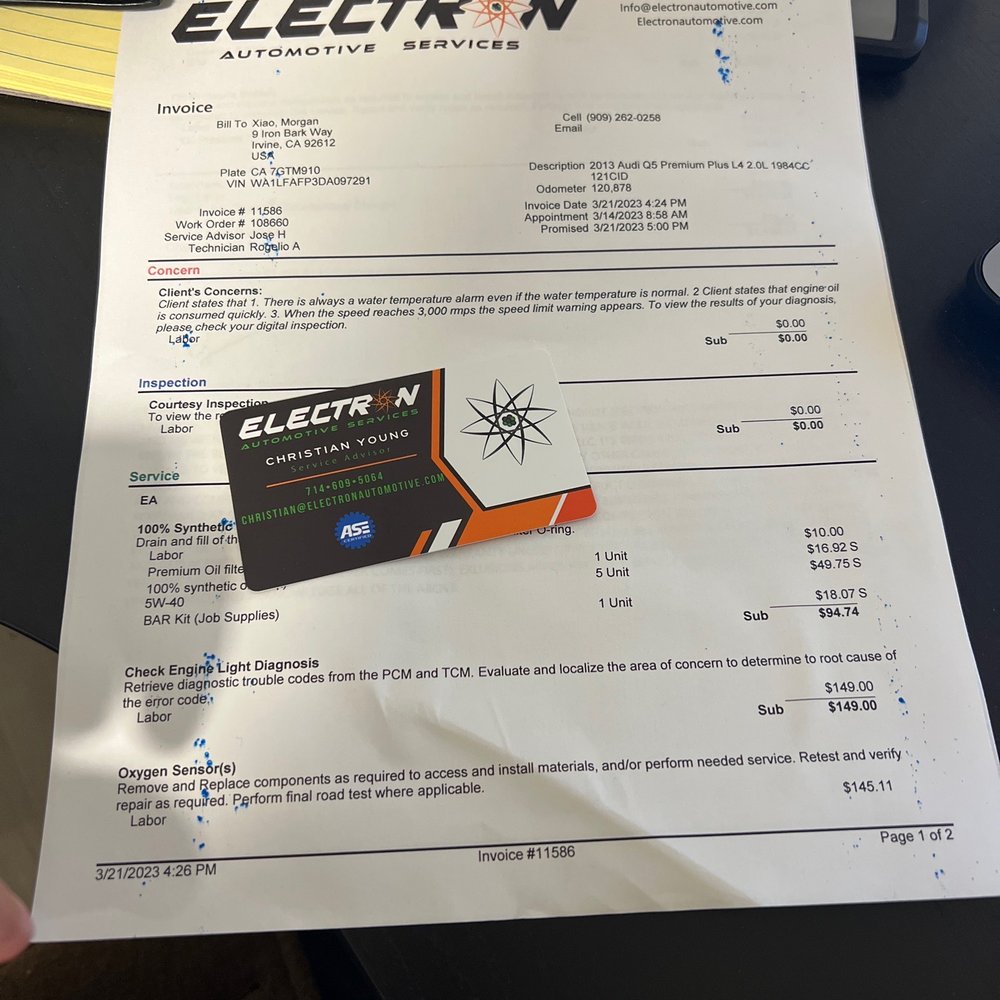 Electron Automotive - Auto Repair Near Me - Orange, California