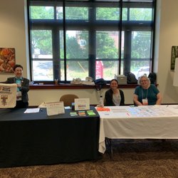 FSU Turnbull Conference Center - Society of Florida Archivists annual meeting registration tables on the first floor.