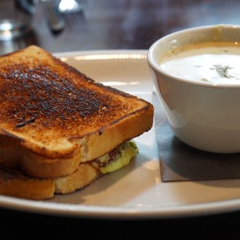 The Public Kitchen & Bar - Caprese Sandwich w/ potato soup - Bars Near Me - Savannah, Georgia The Public Kitchen & Bar - Caprese Sandwich w/ potato soup - Bars Near Me - Savannah, Georgia