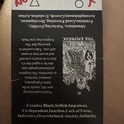 Jasmine’s Tarot - I could definitely relate and resonate with this card. I couldn't believe this is the one that came out.