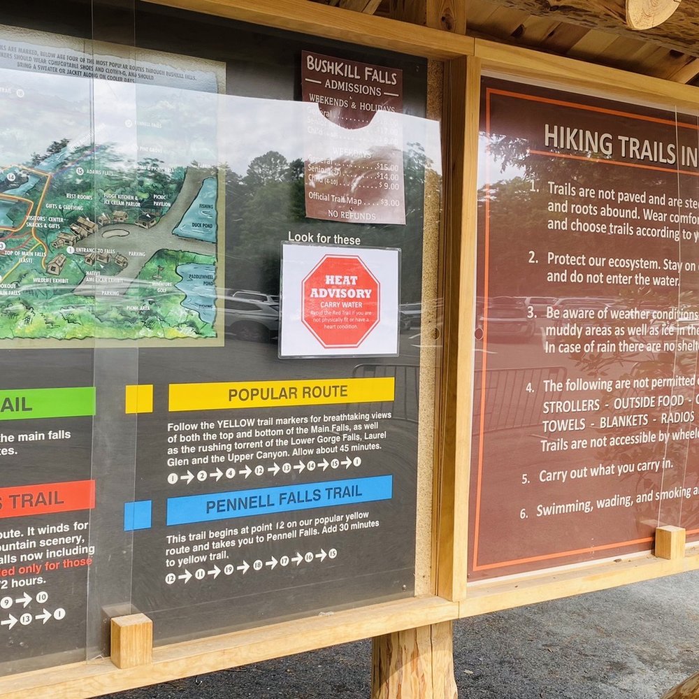 Bushkill Falls - Overview of trails - Tours Near Me - Bushkill, Pennsylvania Bushkill Falls - Overview of trails - Tours Near Me - Bushkill, Pennsylvania