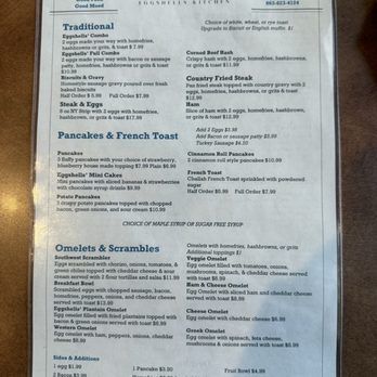 Eggshells Kitchen - Menu - Tacos Near Me - Okeechobee, Florida