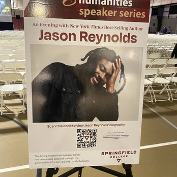 Springfield College - Author Jason Reynolds at Springfield College - Colleges & Universities Near Me - Springfield, Massachusetts