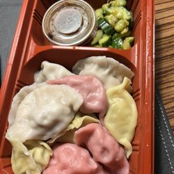 Panda - Mixed dumplings! 10 of them. You can pick pork, shrimp, chicken, veggie, or mix.