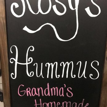 Rosy's Hummus - a sign for a restaurant - Mediterranean Near Me - Palm Beach Gardens, Florida Rosy's Hummus - a sign for a restaurant - Mediterranean Near Me - Palm Beach Gardens, Florida
